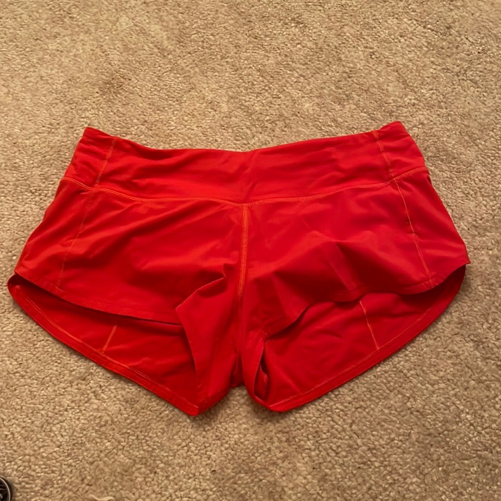 Lululemon Red Shorts